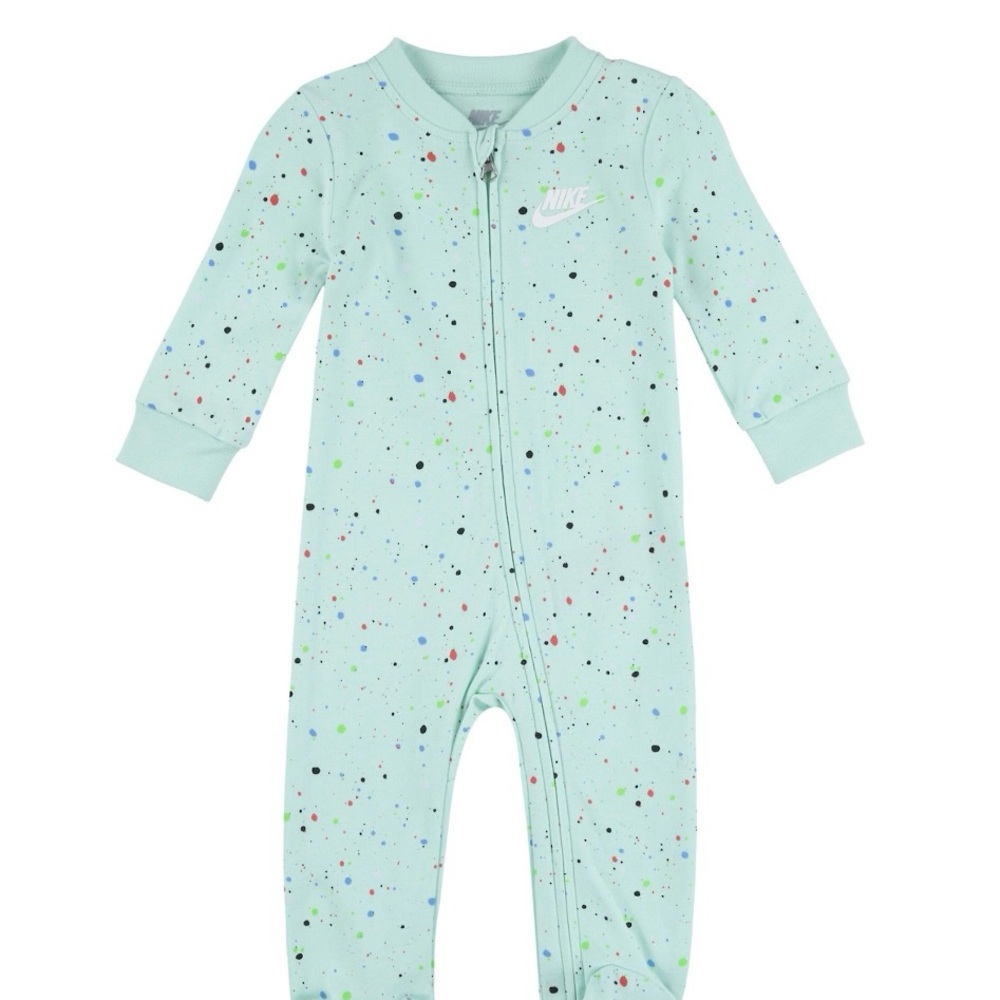 Nike Baby Boys Confetti Allover Print Footed Sleep & Play
